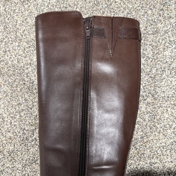 Lauren Ralph Lauren Womens Margarite Dark Brown Riding Boots 5 Width B NWB - Picture 8 of 16